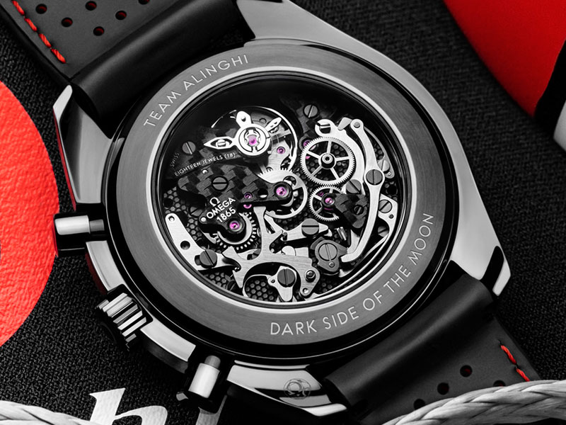 Omega speedmaster dark side of the moon 2025 alinghi